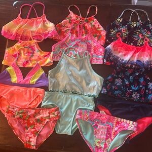 Lot of kids size 10/12 bikinis